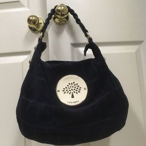 Mulberry Daria Medium Hobo Blue Suede